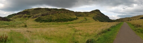 Ein Highland-mässiger hügel am rand von Edingburgh